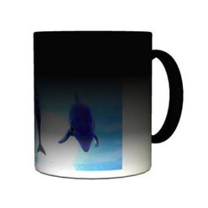 Mug noir magique personnalisé