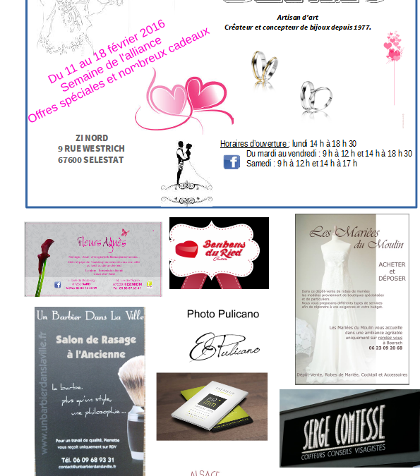 Soir&eacute;e sp&eacute;ciale mariage chez bijoux BERMO 17/02/17 Mutzig