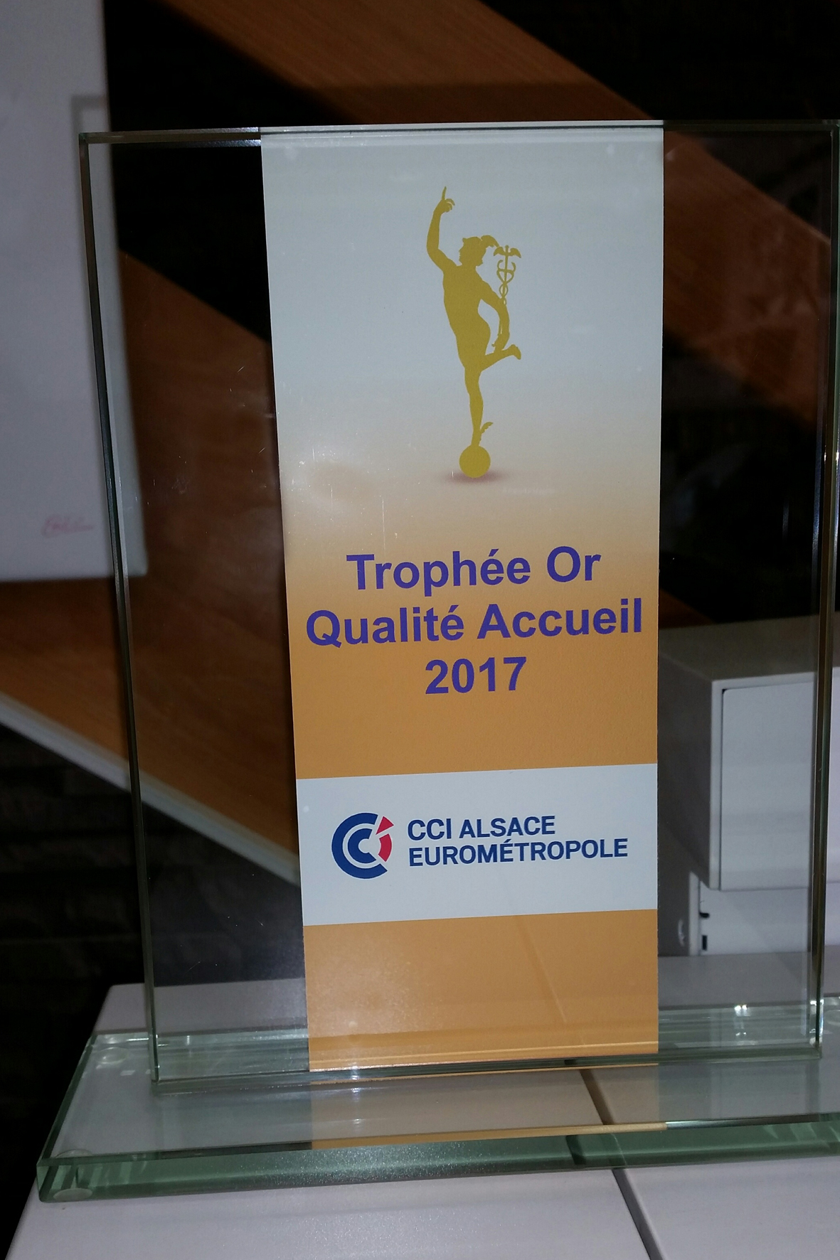 Troph&eacute;e Qualit&eacute; Accueil Or Benfeld