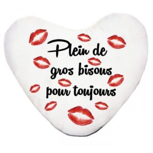 Coussin en forme de coeur